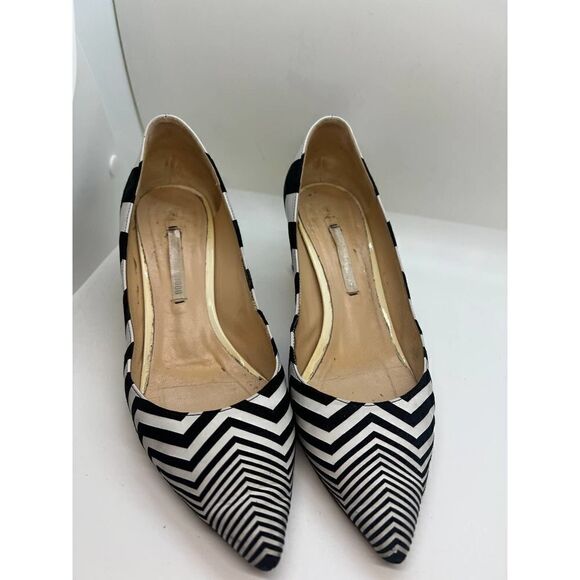 Nicholas Kirkwood Block-Heel Pumps in Zigzag Print Sz. 36 (US 6) - Picture 7 of 13